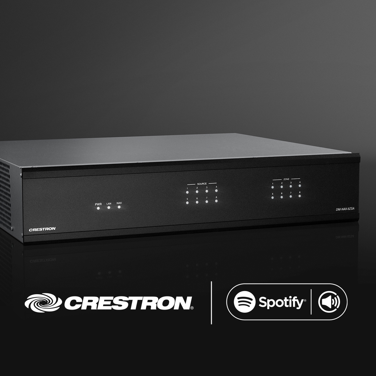 Spotify Connect Now Available with Crestron DM NAX 8-Zone