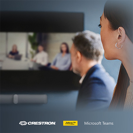 Crestron Expands Portfolio of Microsoft Teams Certified Devices with Crestron Flex Conference Systems Featuring Jabra PanaCast 50 Video Bars 
