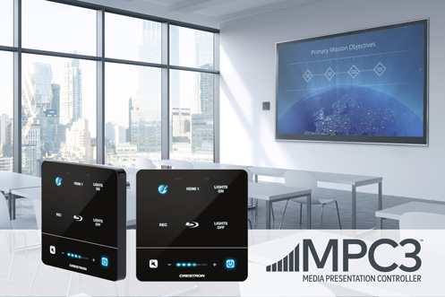 Crestron Introduces Advanced 3-Series&reg; Wall Mount Media Presentation Controllers