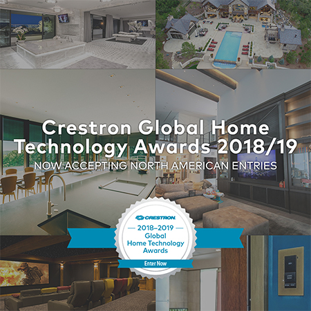 Crestron Now Accepting North American Entries for 2018 Global Home Technology Awards 