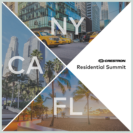 Registration Now Open for Crestron Residential Summits