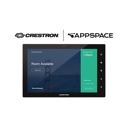 Crestron Debuts New Scheduling-Only Touch Screens with Native Partner Room Booking and Optional Room Availability Light Bar 