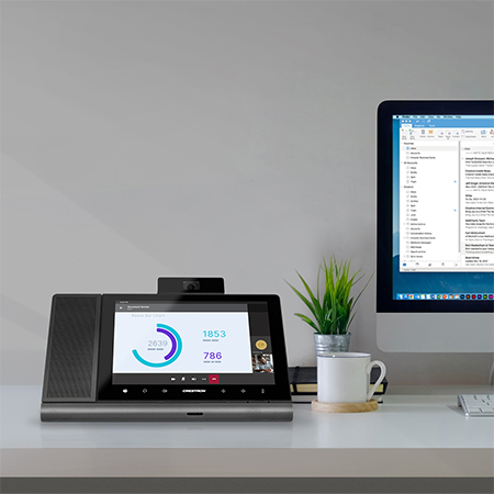 As Hot Desking Gets Hotter, Crestron Adds Crestron Flex Phones for Microsoft Teams Displays to Portfolio